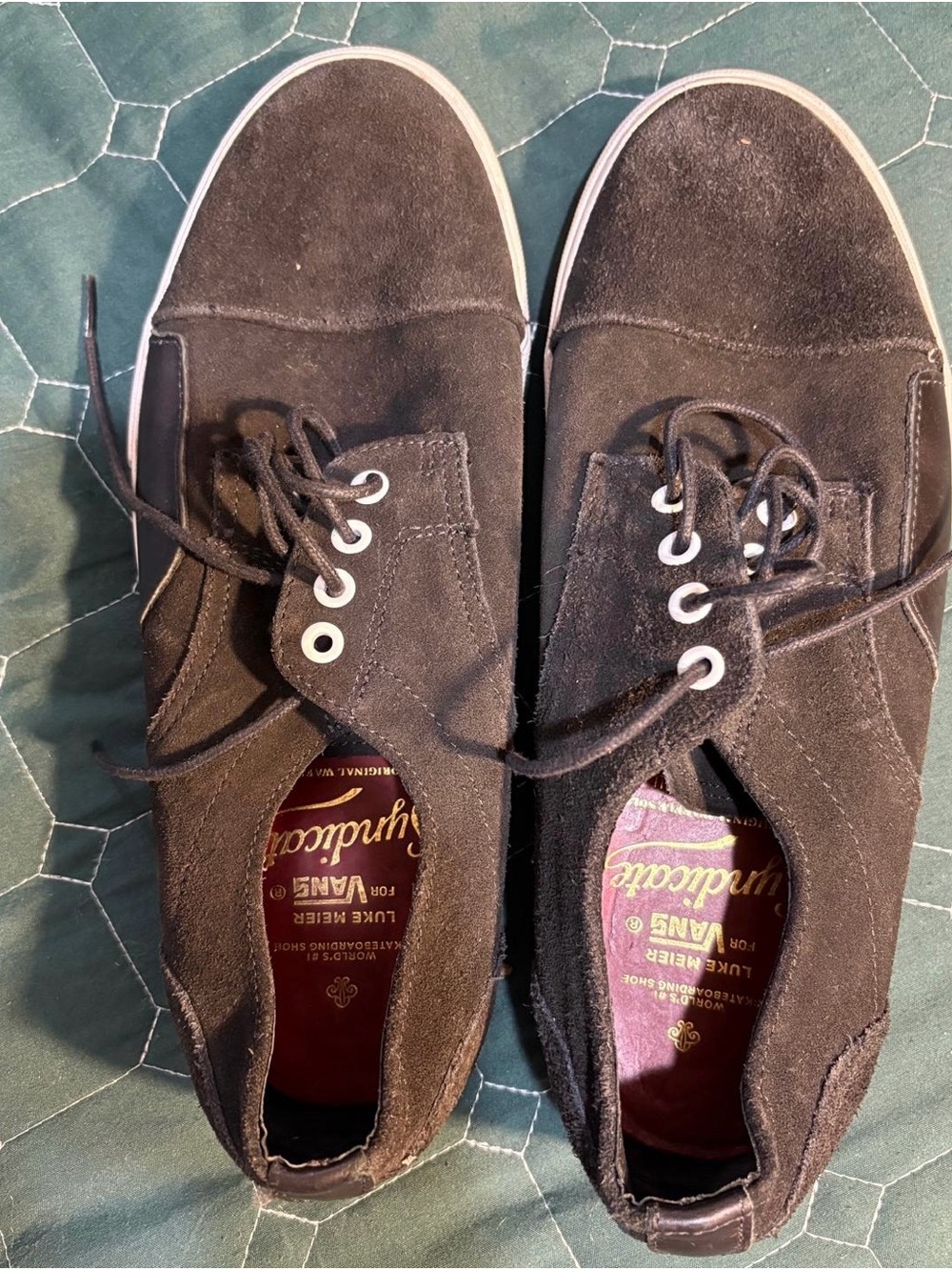 Vans Men’s Black Suede Lace-Up Sneakers